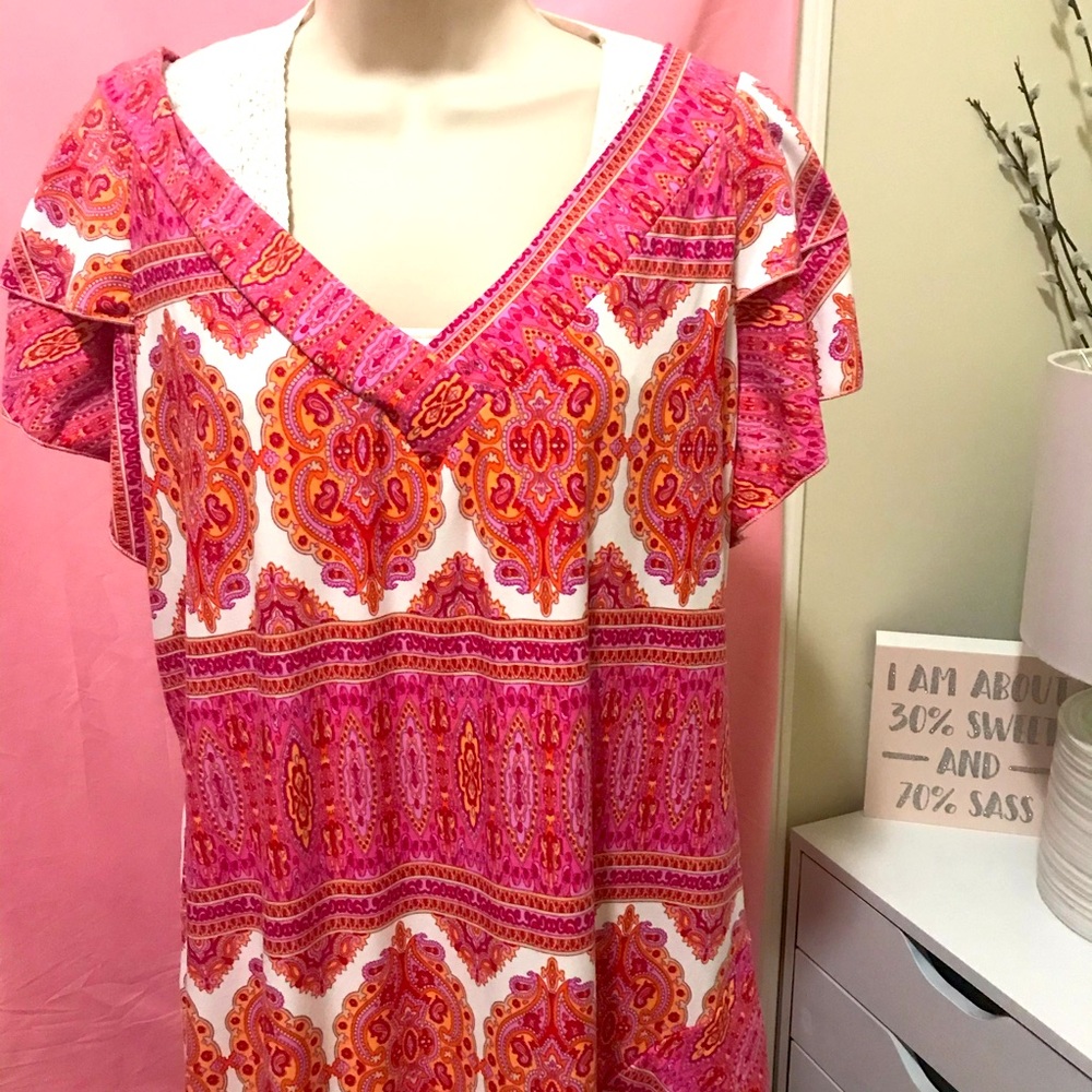 Multi colored Ashley Stewart maxi dress 18/20